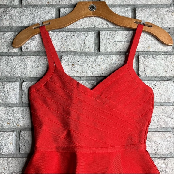 Bebe Bandage Peplum Top - Picture 2 of 5